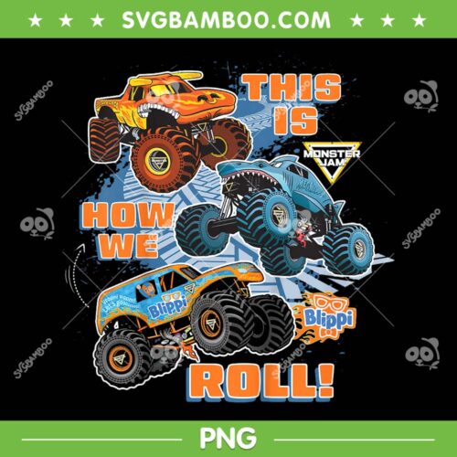 Blippi This is How We Roll PNG, Kids Blippi El Toro Loco Megalodon PNG