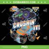 Blippi Grave Digger Crushin' It PNG, Blippi Monster Jam PNG Blippi Grave Digger Crushin' It PNG, Blippi Monster Jam PNG
