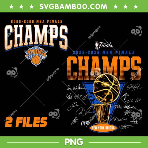 New York Knicks 2026 Champs PNG, 2 Files Knicks Championship PNG