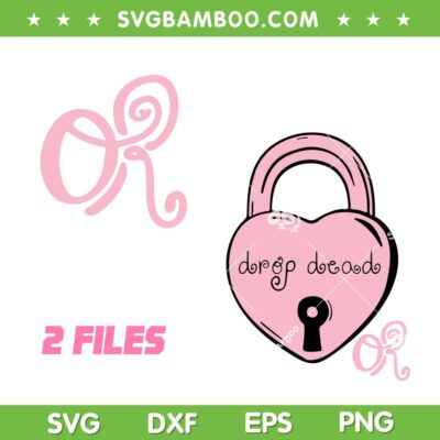 Olivia Rodrigo Drop Dead SVG PNG, Pink Lock Drop Dead SVG