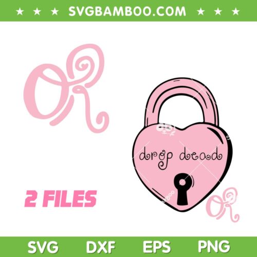 Olivia Rodrigo Drop Dead SVG PNG, Pink Lock Drop Dead SVG