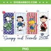Snoopy and Friends 250th Anniversary PNG, Snoopy 4th of July 250 Years PNG Snoopy and Friends 250th Anniversary PNG, Snoopy 4th of July 250 Years PNG