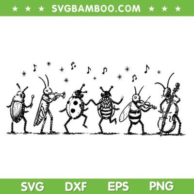 The Last of The Bugs SVG, Vintage Insect Music Graphic SVG PNG