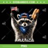 Raccoon Hot Dog 1776-2026 PNG, America 4th of July 250 Years PNG Raccoon Hot Dog 1776-2026 PNG, America 4th of July 250 Years PNG