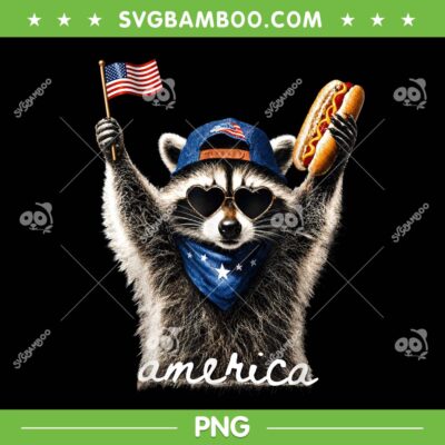 Raccoon Hot Dog 1776-2026 PNG, America 4th of July 250 Years PNG Raccoon Hot Dog 1776-2026 PNG, America 4th of July 250 Years PNG