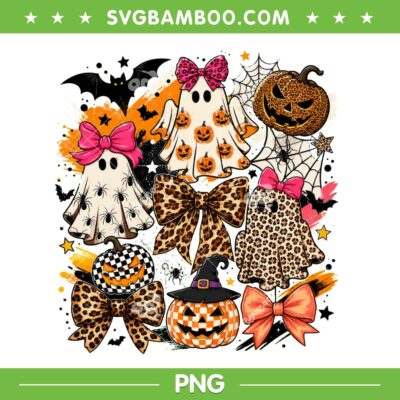 Coquette Leopard Pumpkin Ghost PNG, Retro Halloween Girly Ghost PNG Coquette Leopard Pumpkin Ghost PNG, Retro Halloween Girly Ghost PNG