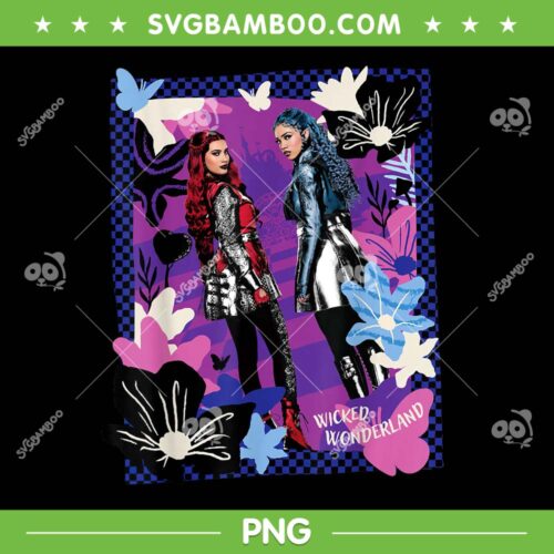 Descendants Wicked Wonderland Poster PNG, Disney Descendants Red and Chlo PNG