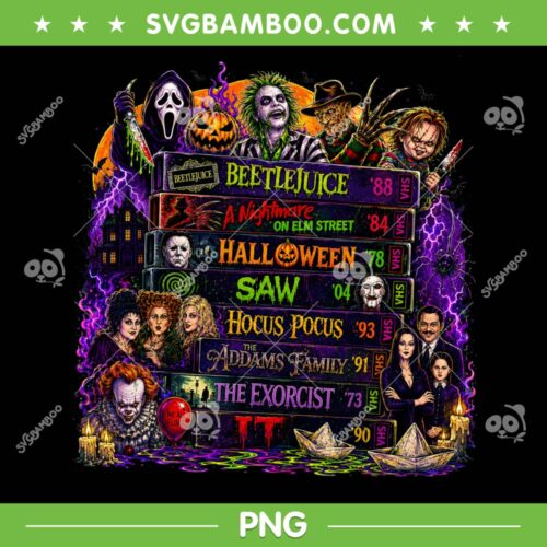 Funny 90s Halloween VHS PNG, Halloween Movie VHS Tape PNG