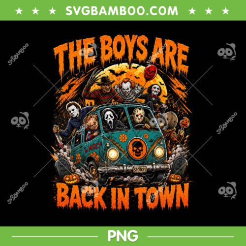 Halloween Horror Crew PNG, The Boys Are Back In Town PNG