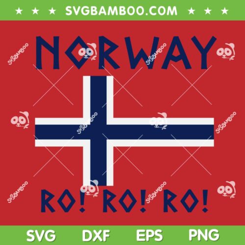Norway Ro Ro Ro SVG, Norway Flag Trending World Cup SVG PNG, Nordic Soccer Fan Supporter