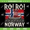 Ro Ro Norway SVG, Norwegian Viking Ship SVG PNG, Norway Flag Culture Row