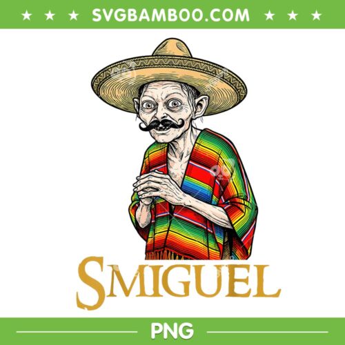Smiguel Mexican Sombrero PNG, Funny Mexican Culture Mashup PNG
