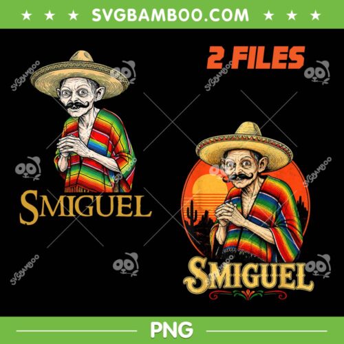 Smiguel Mexican Sombrero Bundle PNG, Vintage Mexican Culture Mashup PNG