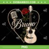 Bruno Guitar Heart PNG, Bruno Mars Classic 70s 80s PNG