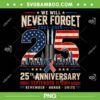 25th Anniversary September 11 2001 PNG, Memorial Day USA 2026 PNG
