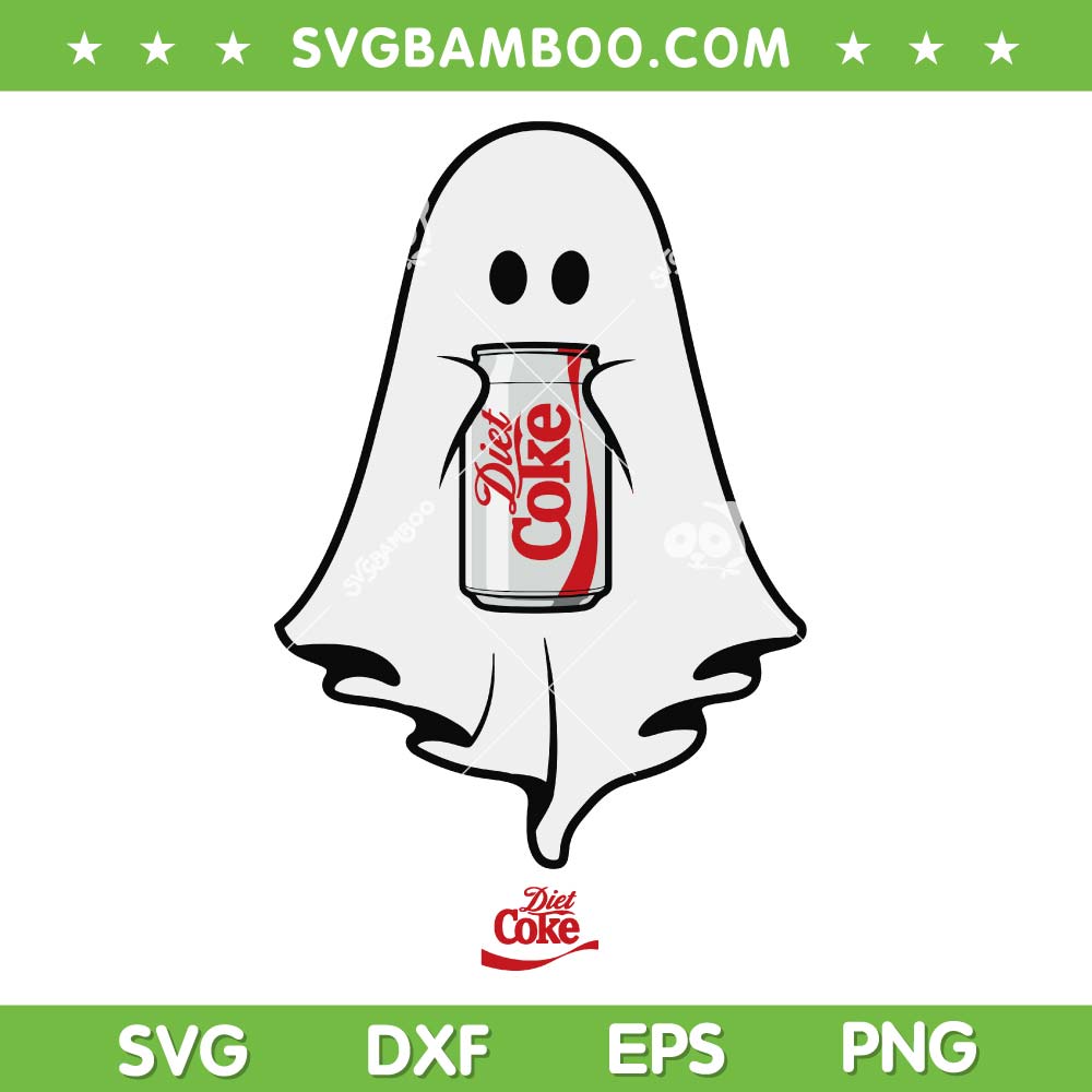 Ghost Diet Coke SVG, Coca-Cola Halloween Ghost SVG PNG Ghost Diet Coke SVG, Coca-Cola Halloween Ghost SVG PNG