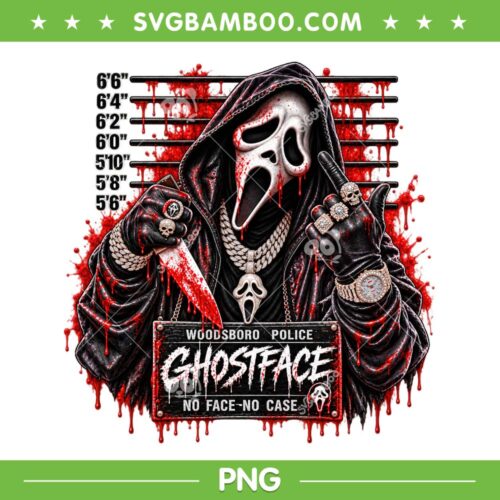 Ghost face Mugshot PNG, Horror Movie Halloween Ghostface PNG