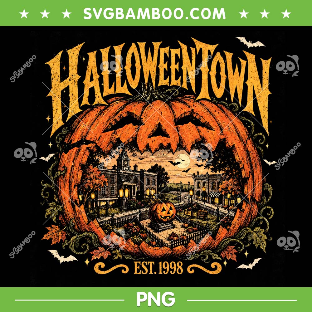 Halloweentown Pumpkin Est 1998 PNG, Haddonfield illinois Pumpkin PNG Halloweentown Pumpkin Est 1998 PNG, Haddonfield illinois Pumpkin PNG