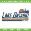 Lake Ontario EST 1656 SVG, Retro Stripe for Me SVG PNG Lake Ontario EST 1656 SVG, Retro Stripe for Me SVG PNG