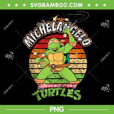 Ninja Turtles Michelangelo Ready for Action PNG, Teenage Mutant Michelangelo Retro Vintage PNG Ninja Turtles Michelangelo Ready for Action PNG, Teenage Mutant Michelangelo Retro Vintage PNG