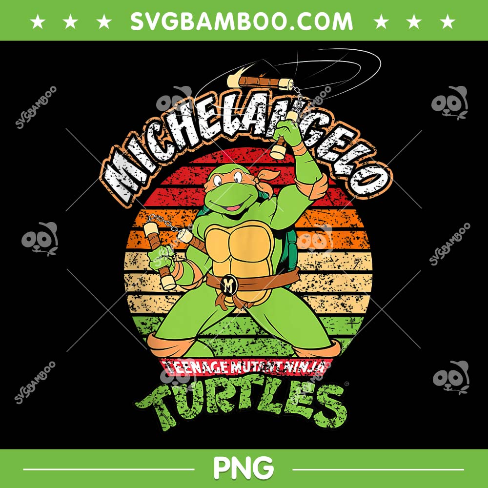 Ninja Turtles Michelangelo Ready for Action PNG, Teenage Mutant Michelangelo Retro Vintage PNG Ninja Turtles Michelangelo Ready for Action PNG, Teenage Mutant Michelangelo Retro Vintage PNG
