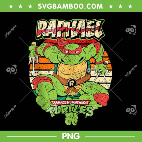 Teenage Mutant Ninja Turtles Raphael PNG, Raphael Turtles Ready for Action Sunset PNG