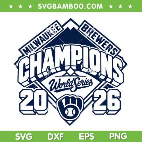 Brewers Championship SVG PNG, Milwaukee Brewers World Series Champions SVG