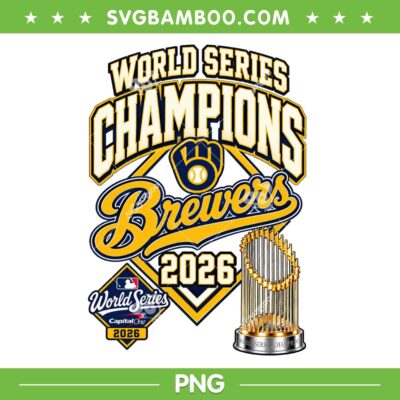 Brewers World Series Championship 2026 PNG, Milwaukee Brewers World Series Trophy PNG
