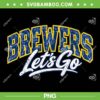 Brewers Lets Go PNG, Distressed Milwaukee Brewers Logo 2026 PNG