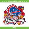 Funny Billsgiving PNG, Turkey Buffalo Bills PNG, Fall Autumn Turkey NFL Football PNG