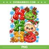 Dumpling Ho Ho Ho Christmas PNG, Cute Glitter Christmas Dumpling PNG, Cute Gingerbread Christmas