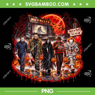 Horror Movie Characters PNG, Horror Movie Slasher Halloween Design PNG, Spooky Abbey Road Horror Movie Characters PNG, Horror Movie Slasher Halloween Design PNG, Spooky Abbey Road