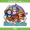 Horror Characters Care Bears PNG, Scare Bears Halloween Horror Movie PNG