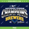 Milwaukee Brewers 2026 League Champions PNG, Brewers Champions 2026 PNG
