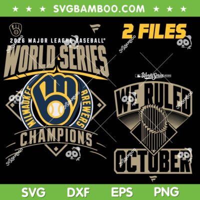 Milwaukee Brewers 2026 World Series Champions SVG, 2 Files Brewers WS Championship SVG PNG Milwaukee Brewers 2026 World Series Champions SVG, 2 Files Brewers WS Championship SVG PNG