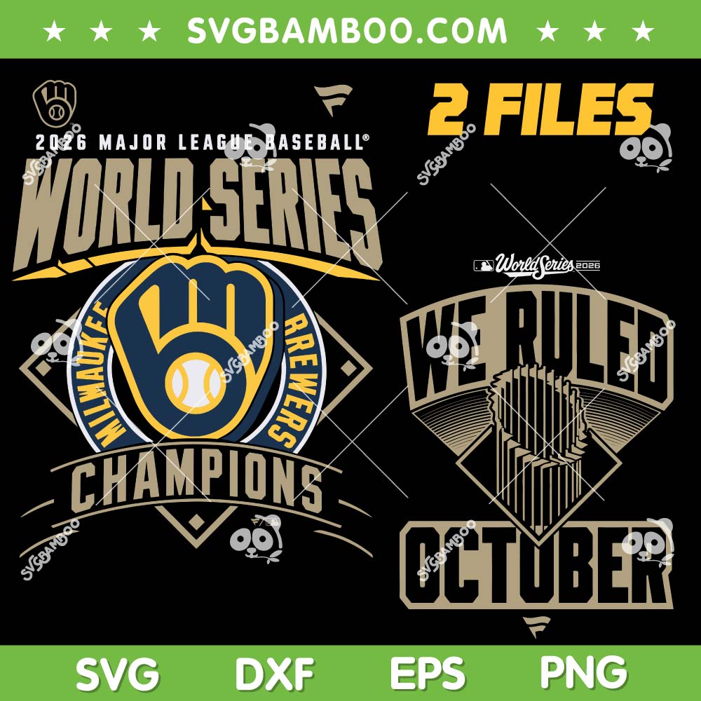 Milwaukee Brewers 2026 World Series Champions SVG, 2 Files Brewers WS Championship SVG PNG Milwaukee Brewers 2026 World Series Champions SVG, 2 Files Brewers WS Championship SVG PNG