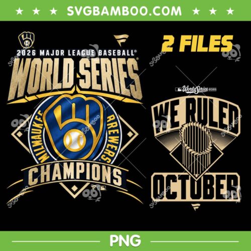Brewers World Series Champions PNG, Milwaukee Brewers 2026 WS Championship PNG