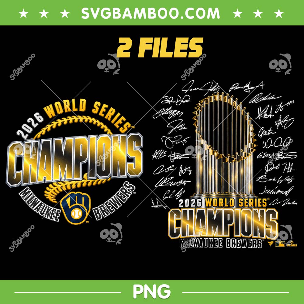 Milwaukee Brewers World Series Championship PNG, Milwaukee Football Trophy Signature PNG Milwaukee Brewers World Series Championship PNG, Milwaukee Football Trophy Signature PNG