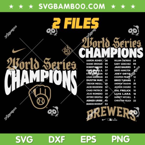 Brewers World Series 2026 Championship SVG PNG, Milwaukee Brewers WS Champions SVG
