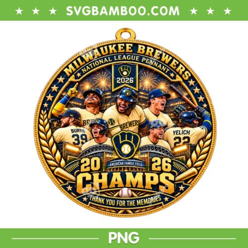 Milwaukee Football 2026 Champs PNG, Brewers World Series Championship 2026 PNG