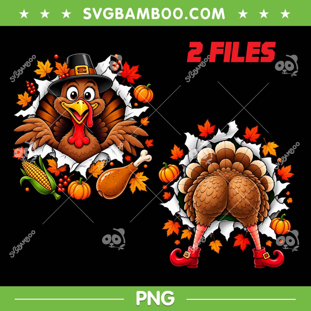 Thanksgiving Funny Turkey 2 Sided PNG, Funny Turkey Butt PNG Thanksgiving Funny Turkey 2 Sided PNG, Funny Turkey Butt PNG