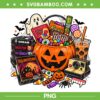 Vintage 90s Halloween PNG, Retro Pumpkin Nostalgia Spooky Season PNG