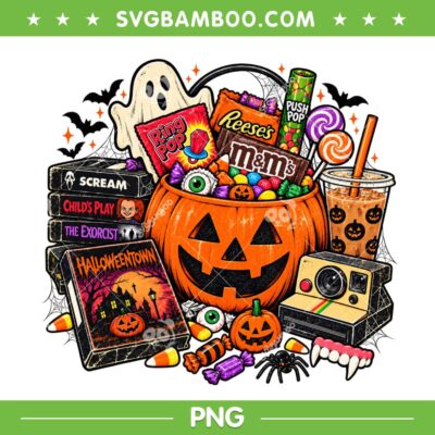 Vintage 90s Halloween PNG, Retro Pumpkin Nostalgia Spooky Season PNG