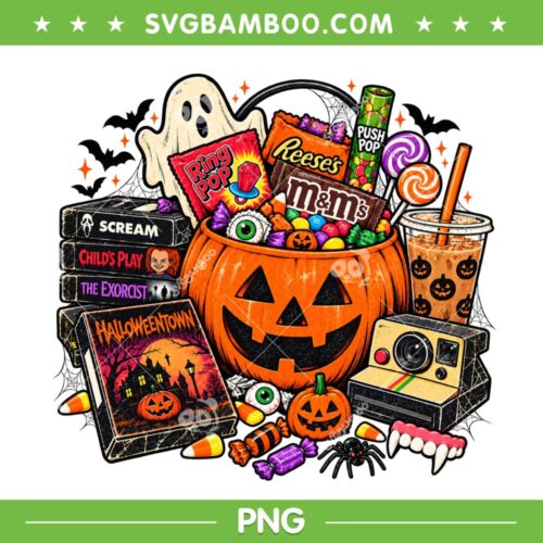 Vintage 90s Halloween PNG, Retro Pumpkin Nostalgia Spooky Season PNG